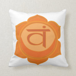 Almofada Coxim sacral alaranjado de Svadhisthana Chakra