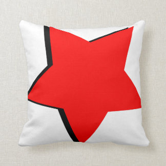 Almofada Coxim vermelho da estrela