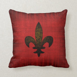 Almofada Coxim vermelho medieval de veludo