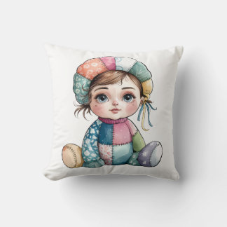 Almofada Cozinha Aquarela Patchwork Baby Snow Woman