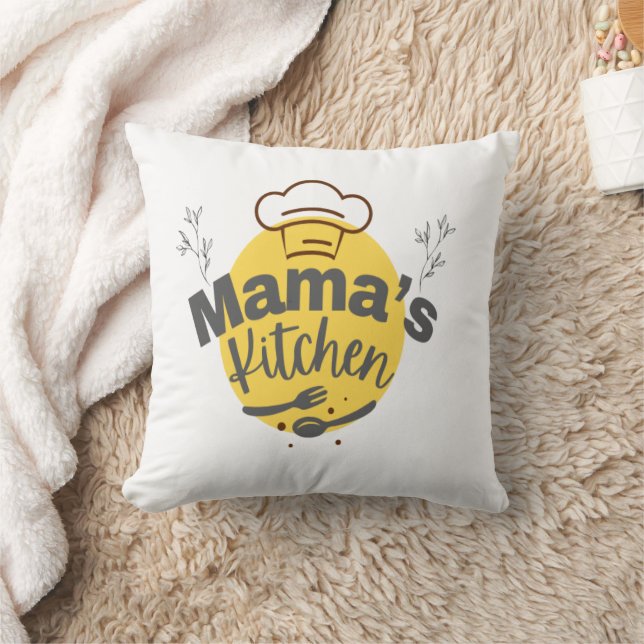 Almofada Cozinha da mamãe - Tee da Comida de conforto retro (Cobertor)