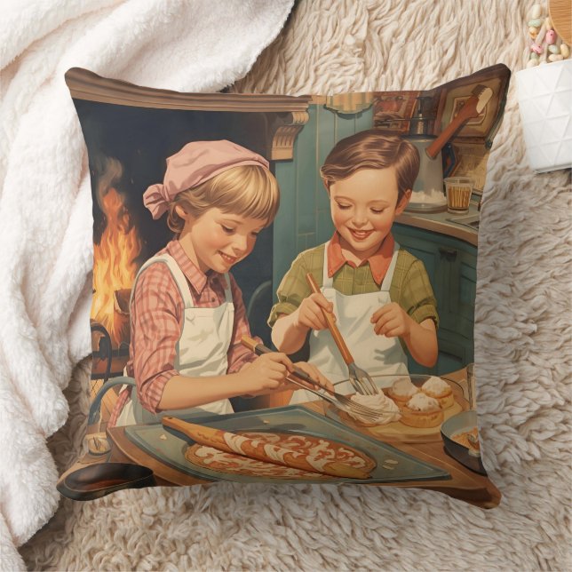 Almofada Cozinha Infantil Vintage (Cobertor)