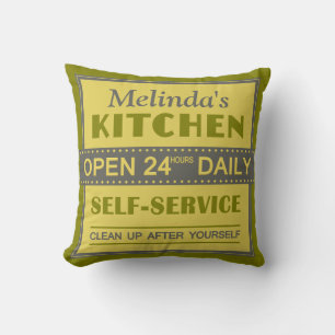 Almofada Cozinha - nome personalizado - travesseiro decorat