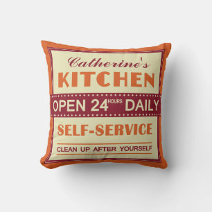 Almofada Cozinha - nome personalizado - travesseiro decorat