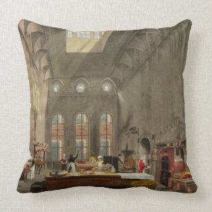 Almofada Cozinha, o palácio de St James, gravado por