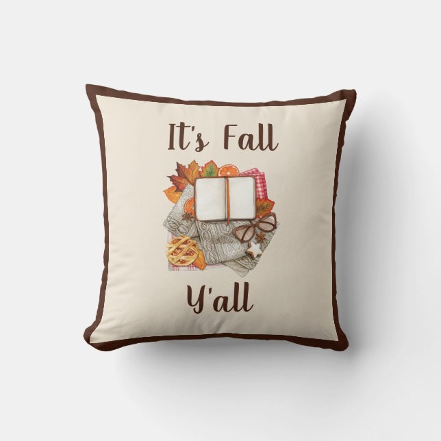 Almofada Cozy Autumn Vibes - Farmhouse Fall Decor (Frente)