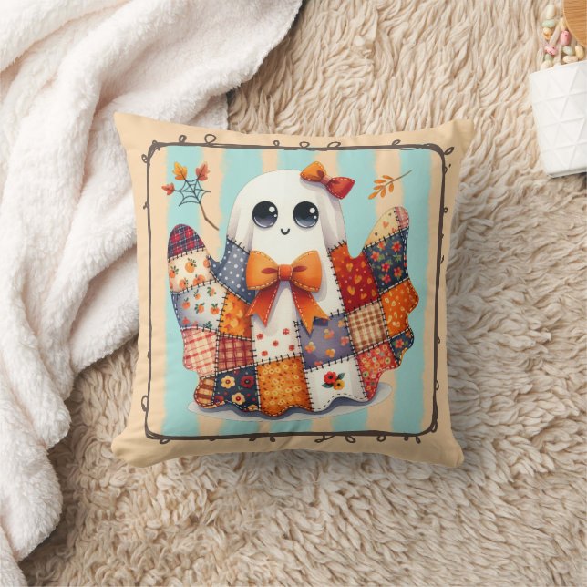 Almofada Cozy Ghost Patchwork Quilt - Halloween & Fall (Cobertor)