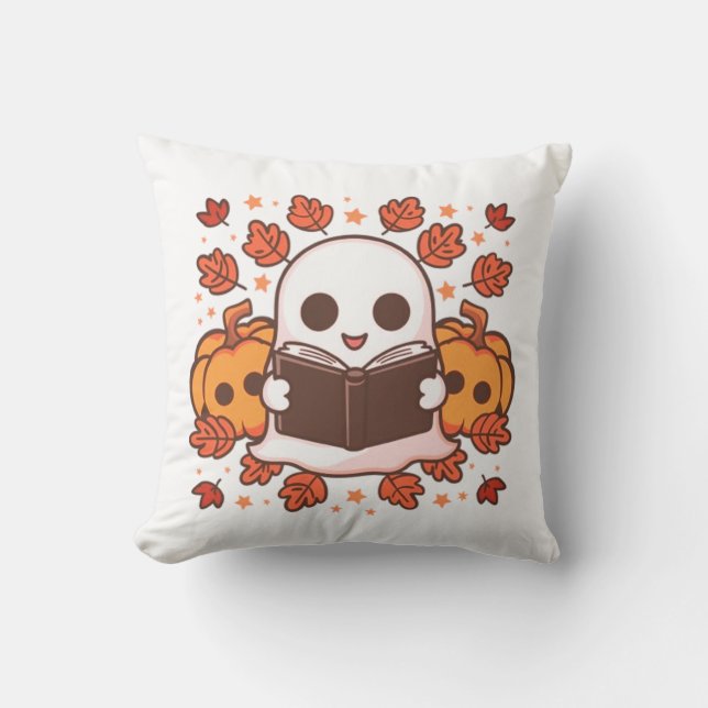 Almofada Cozy Reads e Pumpkins (Frente)