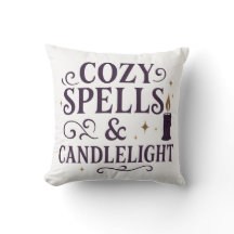 Cozy Spells & Candelight Purple Pumpkin Travesseir