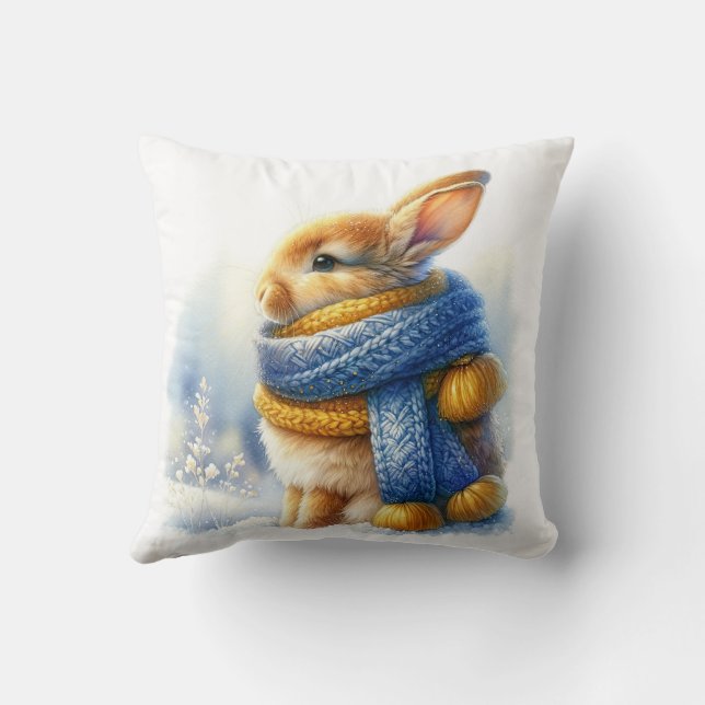 Almofada Cozy Winter Bunny Rabbit (Verso)