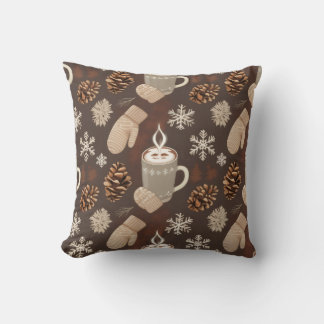 Almofada Cozy Winter Pattern-Minimalist Aesthetic Art