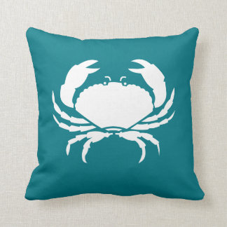Almofada CRAB BRANCO personalizado em azul-marinho escuro