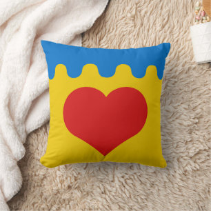 Almofada Crachá de Coeur du Val Populace