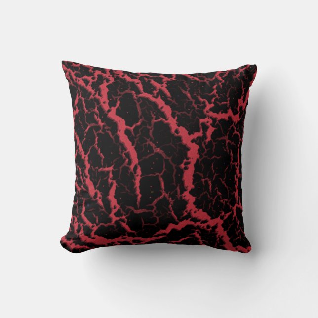 Almofada Cracked Space Lava - Coral (Frente)