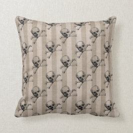 Almofada Crânio e espinhas em Tom Strike