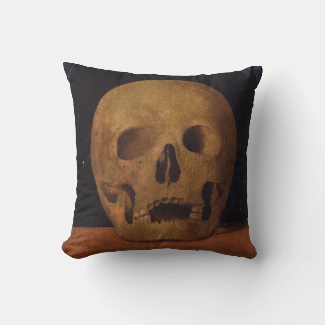 Almofada Crânio humano (por Mariotto Albertinelli) (Frente)