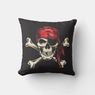Almofada Crânio Pirata