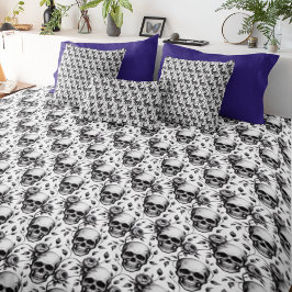 Almofada Crânio Vintage Boho Macabro Memento Mori Decoração