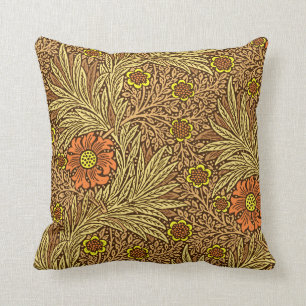 Almofada Cravo-de-defunto de William Morris, Brown de cobre