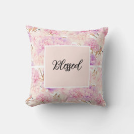 Almofada Cravos rosa e lavanda,