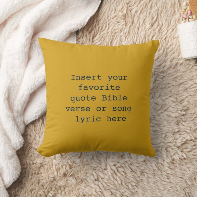 Almofada Create Your Own Quote Throw Pillow (Cobertor)