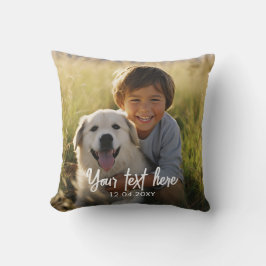 Almofada Create Your Own Text Photo 