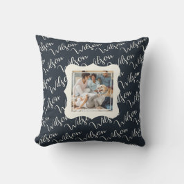 Almofada Create Your Own "Wilson" Family Photo Throw Pillow