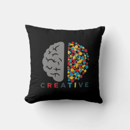 Almofada Creative Brain Colorful Thought Network