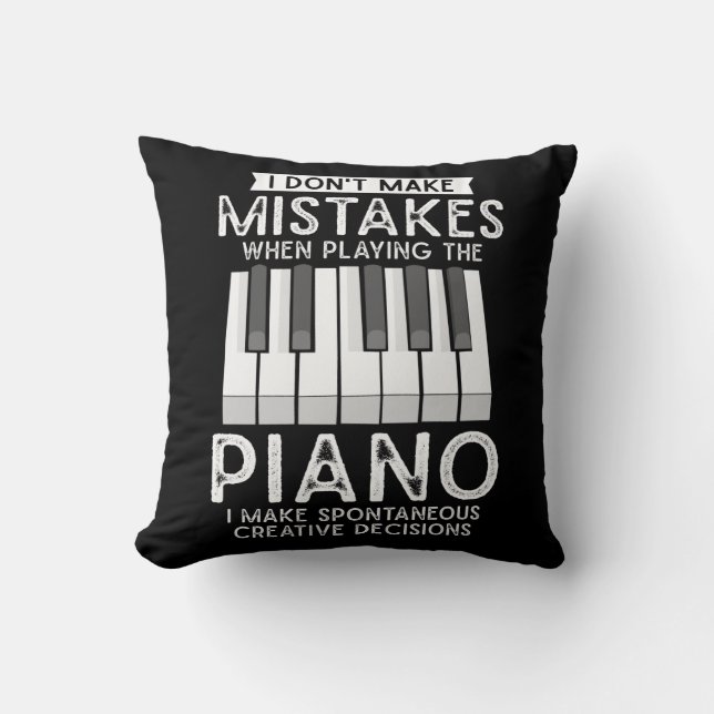 Almofada Creative Pianista Witty Piano Musical Lover (Frente)