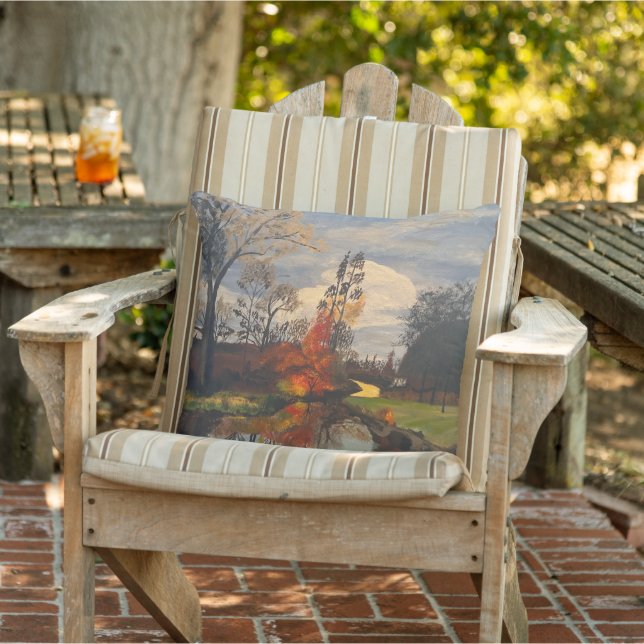 Almofada Creek Side no outono, Original por Gary Poling (Cadeira)