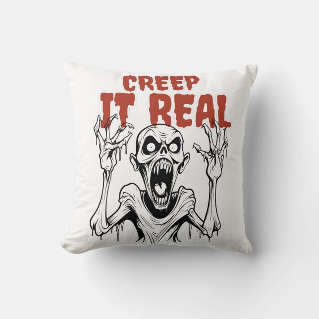 Almofada CREEP IT REAL: Halloween estético de horrores retr (Frente)