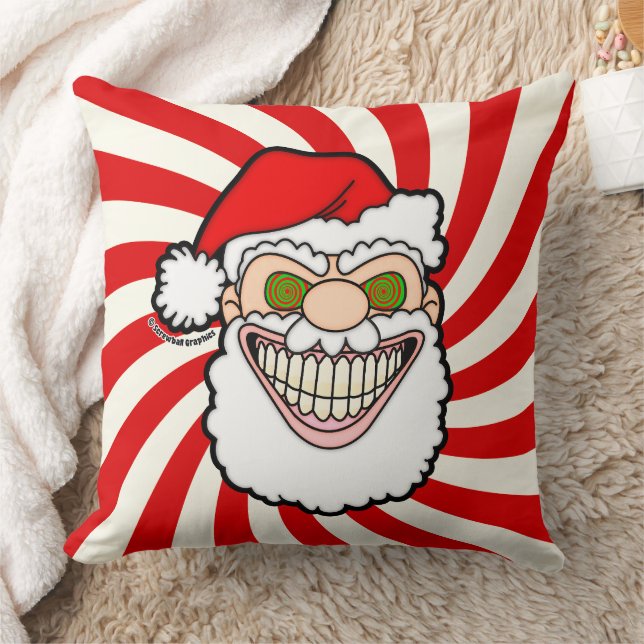 Almofada Creepy Santa Claus Screwball Graphics (Cobertor)