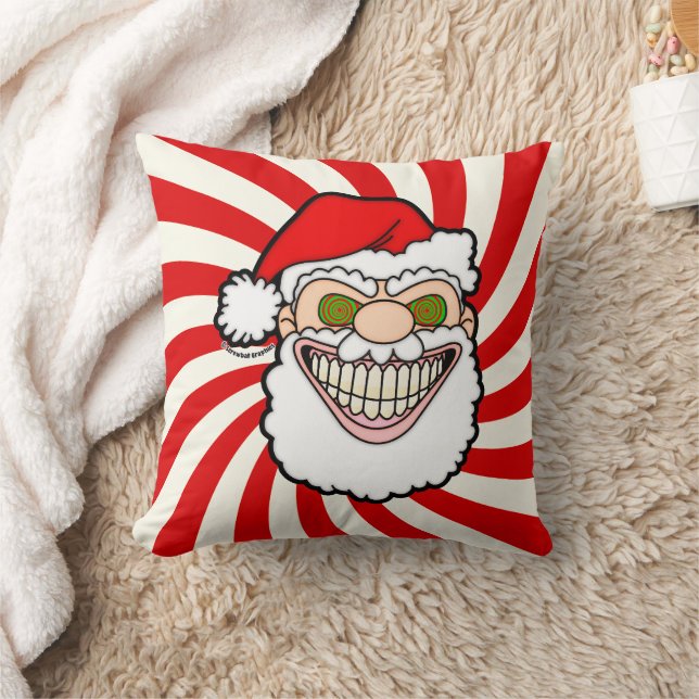 Almofada Creepy Santa Claus Screwball Graphics (Cobertor)
