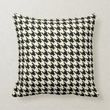 Creme bege preto Pied De Poule Houndstooth
