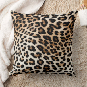 Almofada Creme Black Leopardo Print