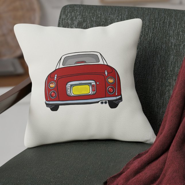 Almofada Creme De Carro Vermelho Fígaro Cute (A cute red figaro car pillow just for your car or home)