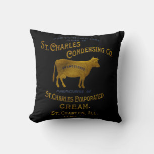 Almofada Creme de condensação 1899 do leite de St Charles