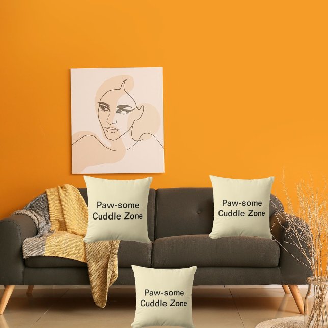 Almofada Creme Personalizado de Gato de Gato de Gato Gato d (Criador carregado)