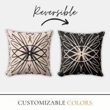 Creme REVERSÍVEL e Boêmia de Desenho Tribal Negra