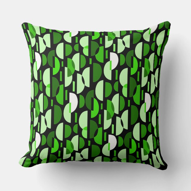 Almofada Crescent Pattern 010921 - Grass Green Travesseiro  (Frente)
