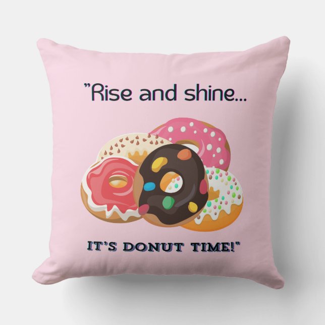 Almofada Crescer e brilhar, seu tempo de ROSQUINHA (Frente)