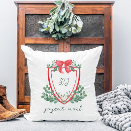 Almofada Crest de Natal Whimsso | Joyeux Noël