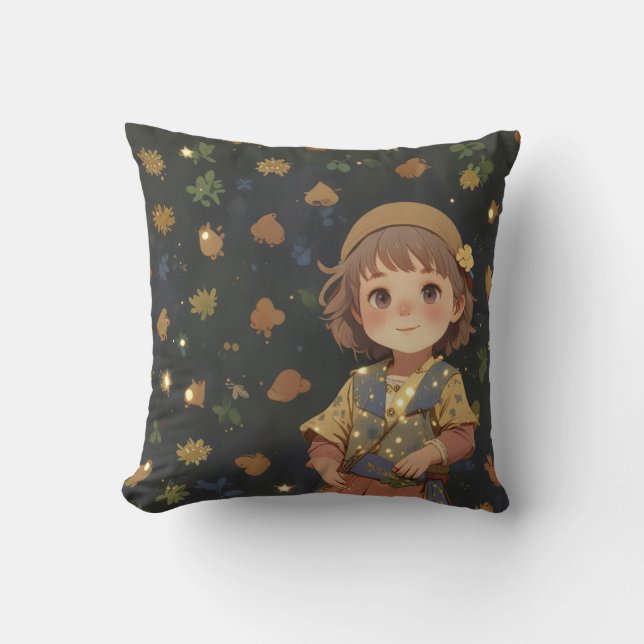 Almofada criança, bebê, felicidade, amor, alegria, prazer,  (Frente)