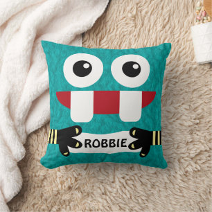 Almofada Criança pequena do monstro personalizada