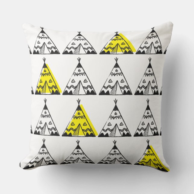 Almofada Crianças Cushions - Tepee Amarelo (Frente)