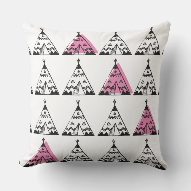 Almofada Crianças Cushions - Tepee Rosa (Frente)