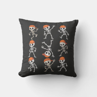 Almofada Crianças Dançando Esqueleto de Halloween