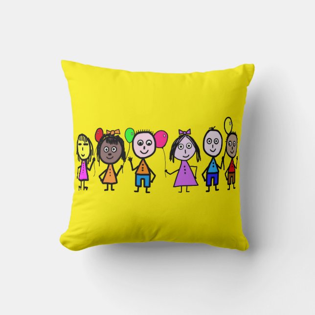 Almofada Crianças do Mundo do travesseiro (Frente)