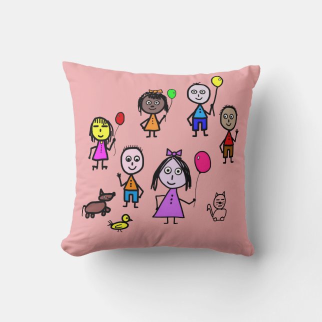 Almofada Crianças do Mundo do travesseiro (Frente)