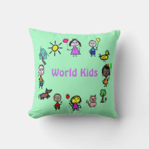 Crianças do Mundo do travesseiro